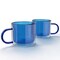 Elle Decor Double Wall Coffee Cups | Set of 2 | 10-Ounce-Blue